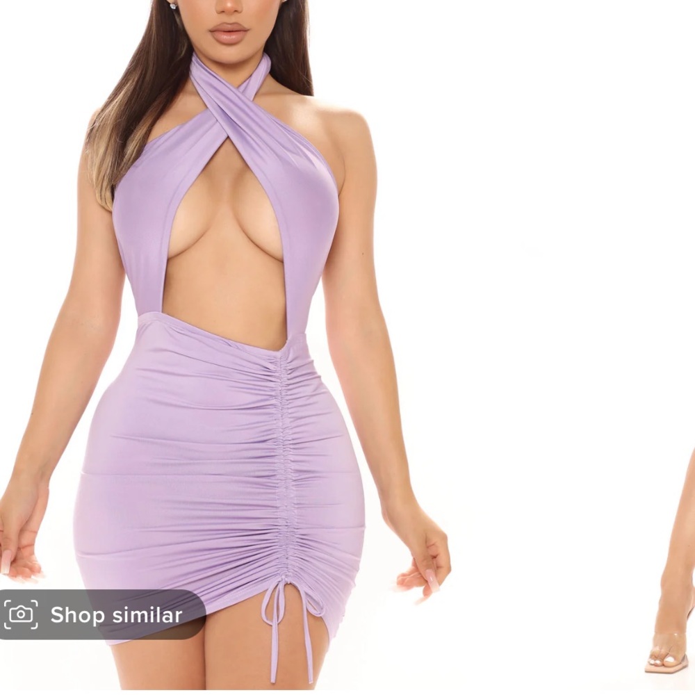 Lavender mini dress